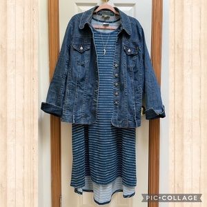 LuLaRoe Carly Teal Swing Dress - NWT, size 2xl